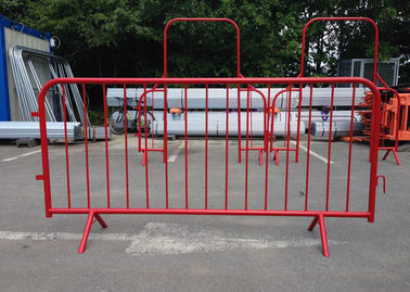 1.1x2.0m Metal Safety Crowd Control Barriers For Sports / Concerts