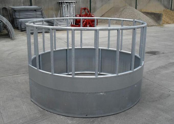 Galvanized Cattle Round Hay Feeder With Roof With Size 1 5x2