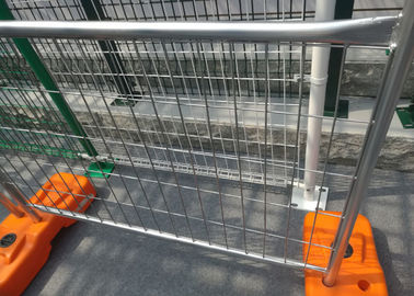 Road Site Safe Galvanized Temporary Fence Removable Feet Makes Transportation Easier