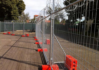 Construction Site Temporary Cyclone Fencing With Q195 Iron Wire Materials