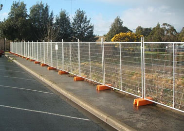 Interlocking Removable Steel Temporary Fencing , Portable Fence Panels