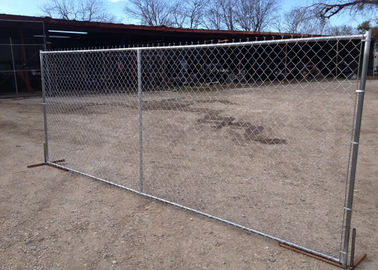 Temporary Chain Link Fence  Barrier Panel 60X60mm For Constructions Site