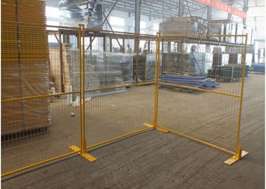 Construction Site Canada Temporary Fencing / Steel Welded Wire Mesh Custom Color