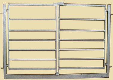 Square Tube 40MM Corral Yard Farm Panel With Gate 2.1 X2.3 Meter  For Farm