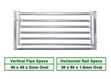 Australia1.8mx2.1m Portable Gate Panels 6 Rails Pre - Hot Dipped Galvanized