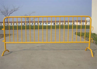 Galvanized Steel Portable Crowd Control Barricades For Road Traffic Safety