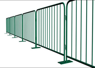 Retractable Steel Barricades Crowd Control / Metal Pedestrian Barriers For Road Safe