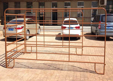 Water Dust Proof Cattle Yard Panels With Welded Top Caps And Foot Plates