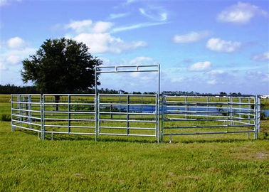 Water Dust Proof Cattle Yard Panels With Welded Top Caps And Foot Plates