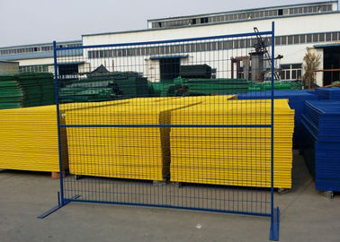 Mobile Welded Canada Temporary Fencing 75x75mm 4mm Diameter For Building Road