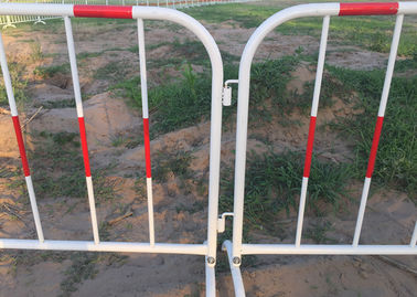 Galvanized Welded Crowd Control Gates , Portable Crowd Barriers For Events