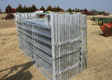 Heavy Duty Galvanized Livestock Metal Fencing , Farm Fence Panels 50X1.5MM Post