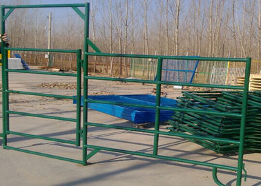 1.5 X 2.1 M Cattle Yard Panels , Metal Cattle Panels Galvanized / Pvc Coated For Farm