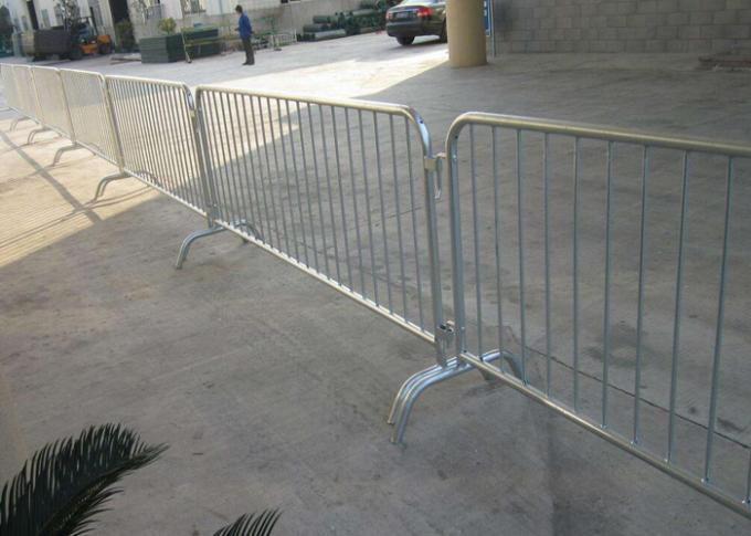 Concert Steel Barricades Crowd Control / Metal Pedestrian Barriers 12mm ...